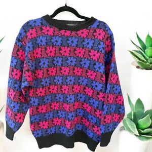 Dress DuJour Vintage Y2K Floral Sweater Oversized Small